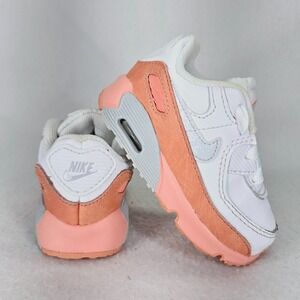 Nike Shoes Toddler 5C White Orange Air Max 90 Running Athletic Sneakers Trainers